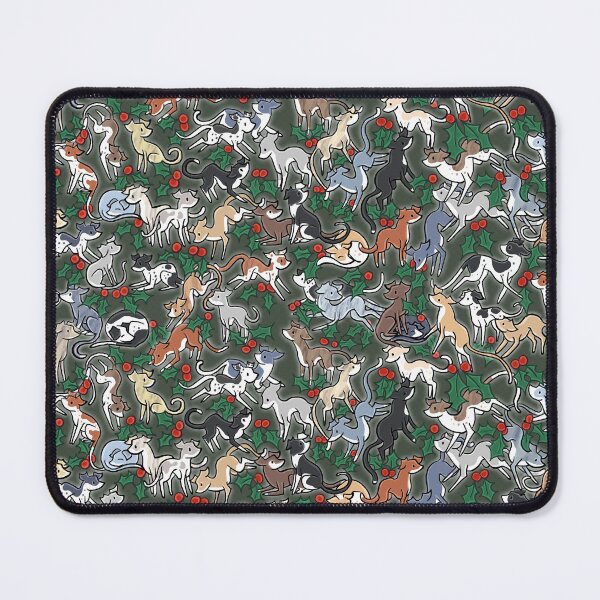 Item preview, Green Holly Hounds designed and sold by Elspeth Rose Design.
