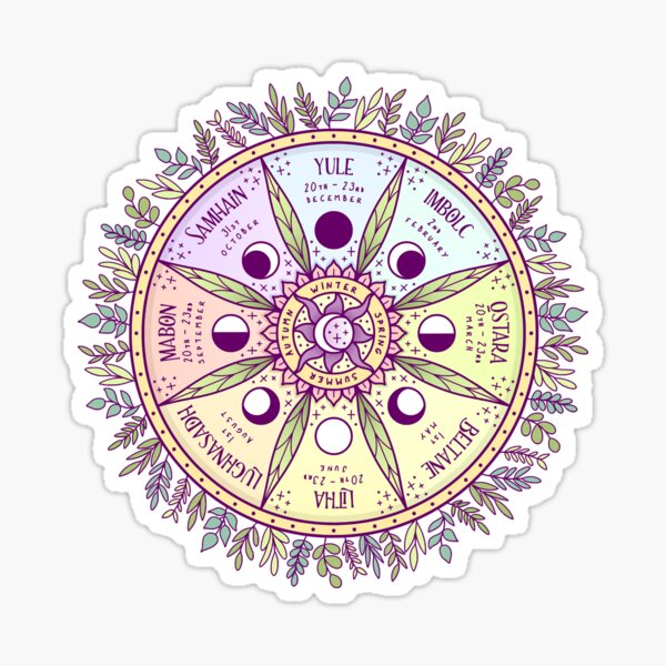Item preview, Wheel of the Year Sticker designed and sold by LillyDai.