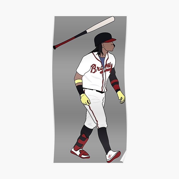 Ronald Acuna Jr. Atlanta Braves Poster Print, Baseball Player, Canvas Art,  Real Player, Ronald Acuna Decor, ArtWork, Posters for Wall SIZE 24''x32