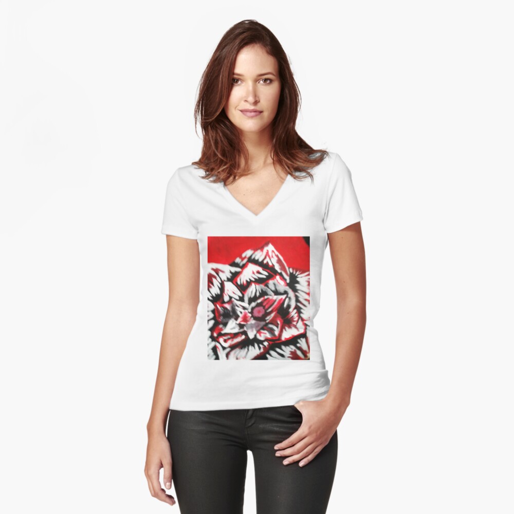 Item preview, Fitted V-Neck T-Shirt designed and sold by LBlaze.