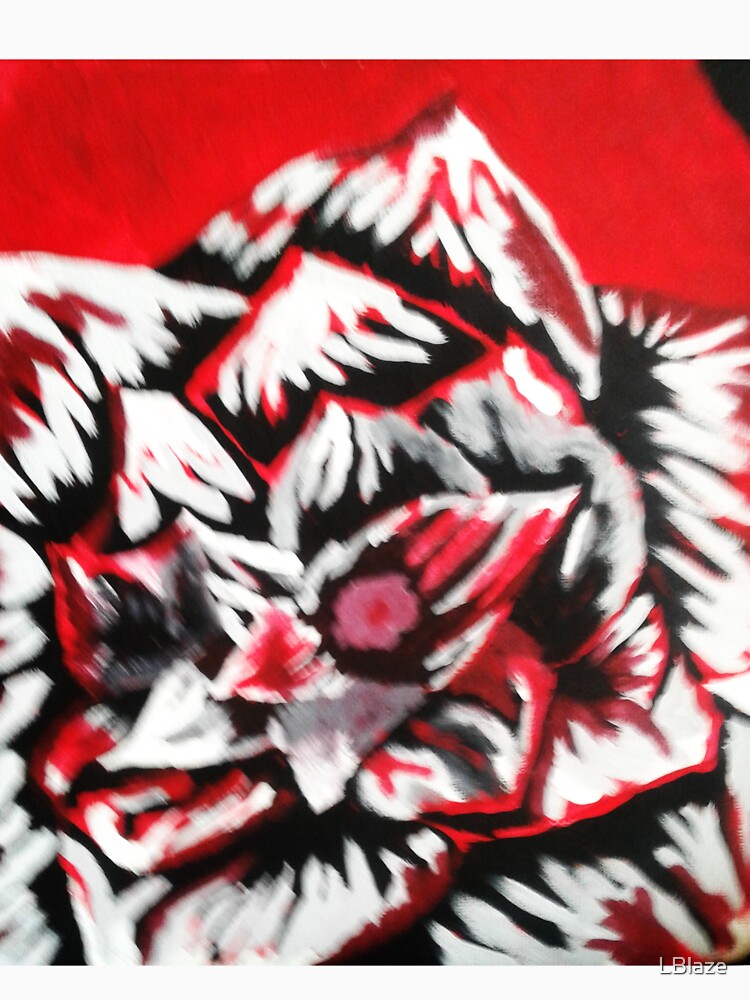 Thumbnail 7 of 7, Classic T-Shirt, Red Abstract Flowers designed and sold by LBlaze.