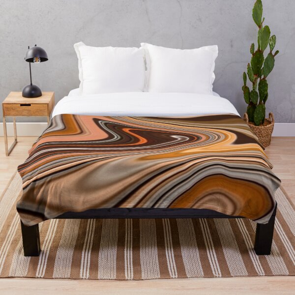 Item preview, Abstract marble effect Coffee meets Milk Pumpkin Spice designed and sold by PoppyPattern.