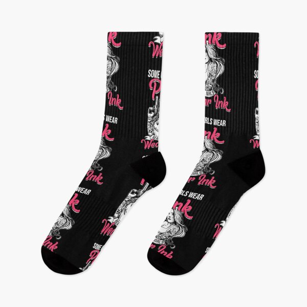 Item preview, Some Girls Wear Pink Real Girls Wear Ink designed and sold by GoldenBuffalo79.