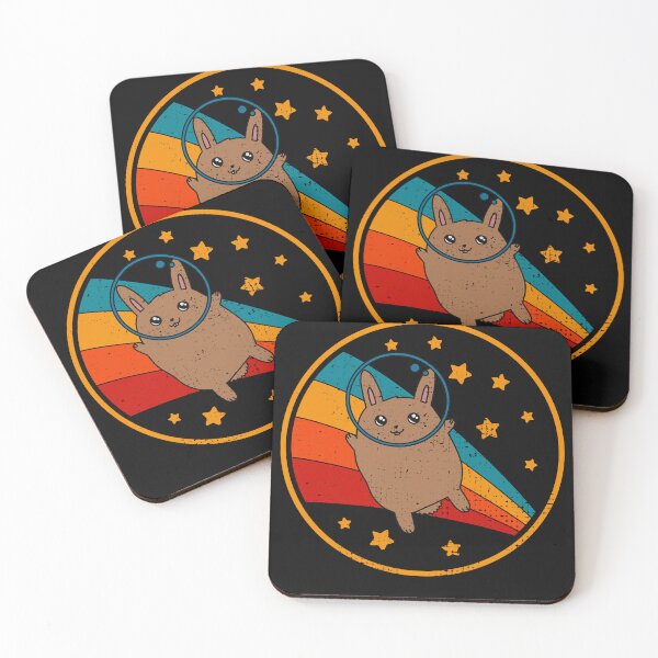 Item preview, Cute Vintage Flemish Giant Rabbit Owner Retro Bunny In Space designed and sold by JokeGysen.