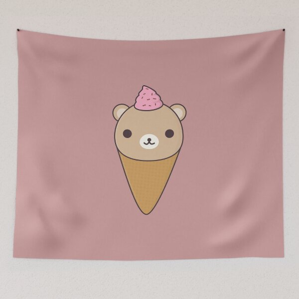 Artikelvorschau, Kawaii Brown Bear Eiscreme entworfen und verkauft von jonsmiladie.