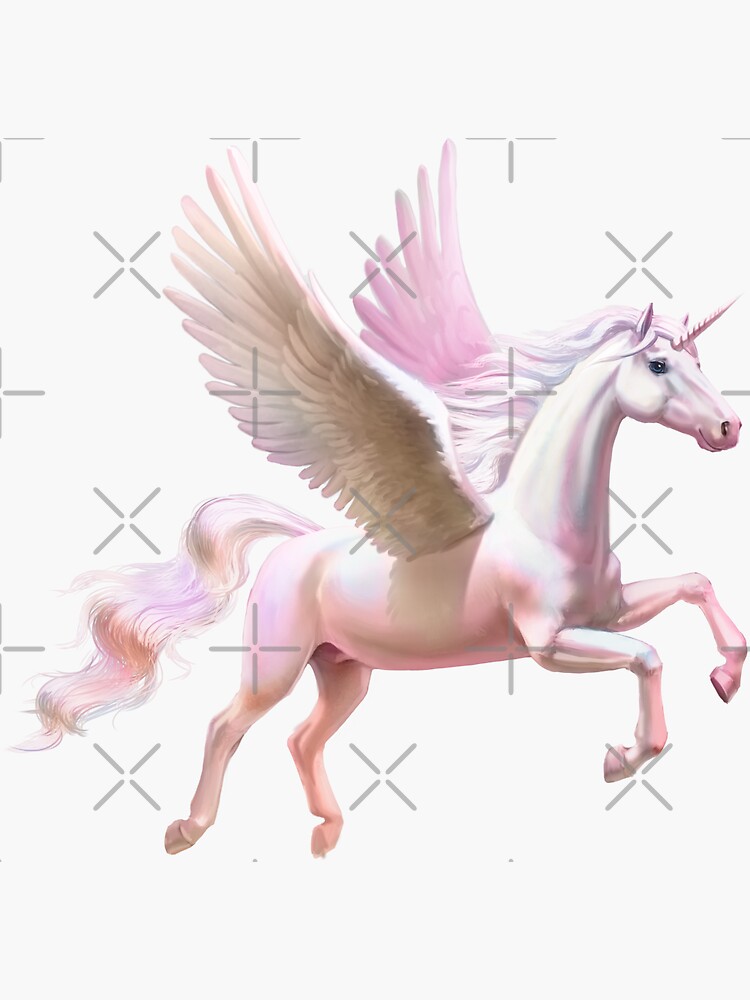 Pink Unicorn Stickers Redbubble - myth alicorn roblox