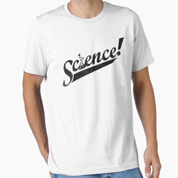Vista previa del artículo con la obra «¡Equipo científico! (Edición en tinta negra)», diseñado y vendido por geekchic tees.
