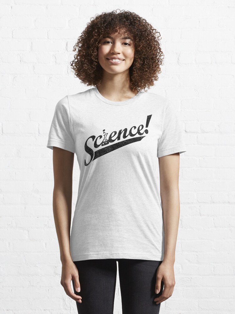 Alternate view of Team Science ! (Black Ink Edition) Essential T-Shirt