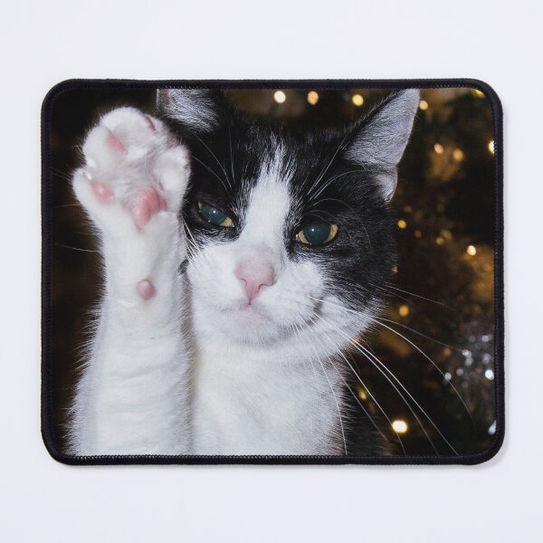 Item preview, Funny Christmas black and white cat designed and sold by HaleyRedshaw.