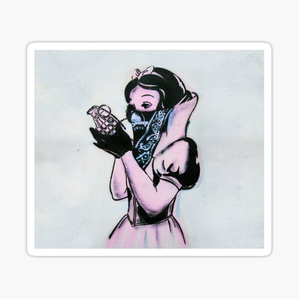 Princess Grenade Banksy Sticker