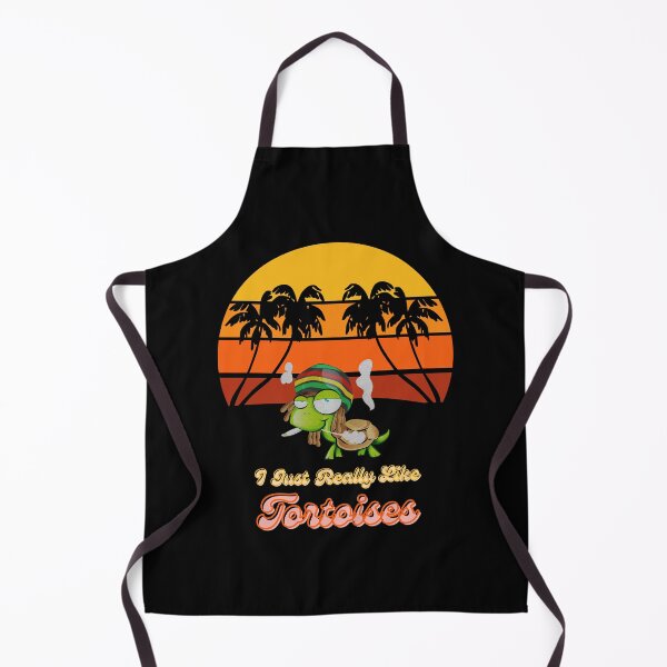 Item preview, I Just Really Like Tortoises Retro Vintage Sunset Palm Tree Tropical Beach Funny Turtle designed and sold by Alieso.
