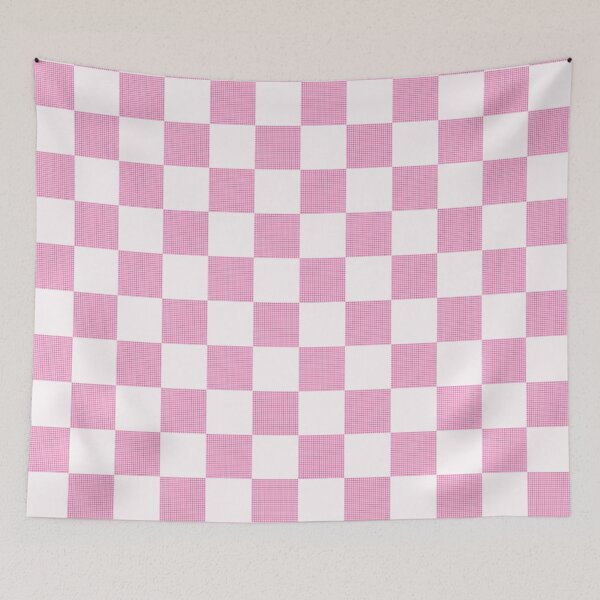 Item preview, Pink aesthetic checkered pattern designed and sold by by-jwp.