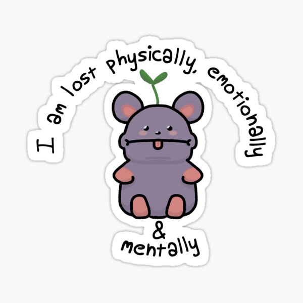 No Thoughts, Head Empty Sticker