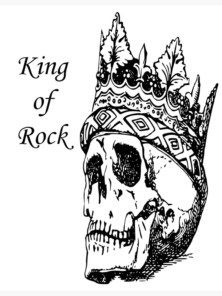 "king of rock" Sticker for Sale by tiendaselRey01 Redbubble