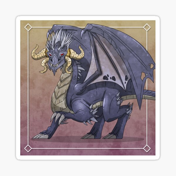 Ancient Black Dragon Sticker