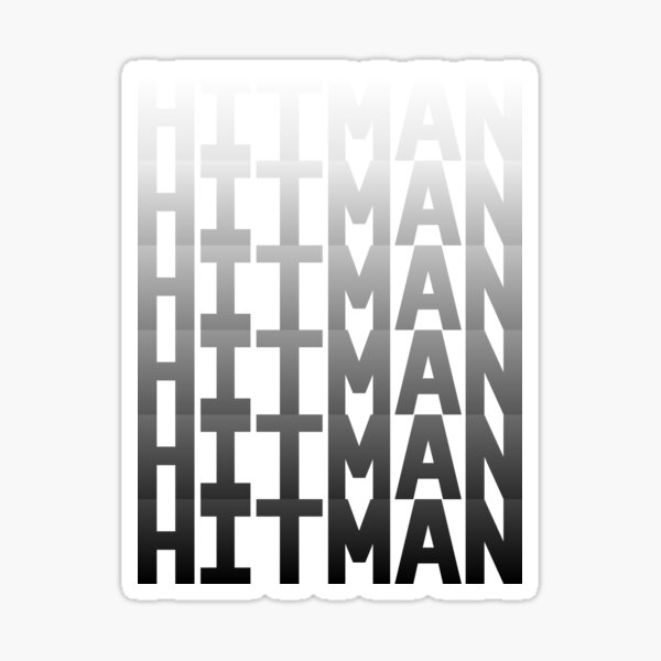 Item preview, HITMAN - WHITE to BLACK (PINK BG) designed and sold by MaidenofIron157.