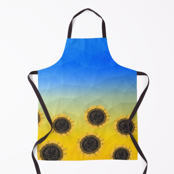 Item preview, Ukraine yellow blue geometric mesh Sunflowers pattern designed and sold by PLdesign.