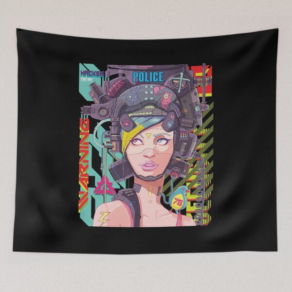 Item preview, Hacker Social future black - Waring,Police,Future Cyber-Hacker cyber,underground socia,security,block,network,internet designed and sold by Vaccine159.