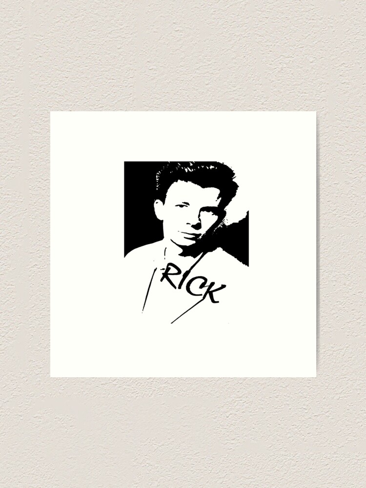 "Rick Astley" Art Print by gorgeouspot | Redbubble