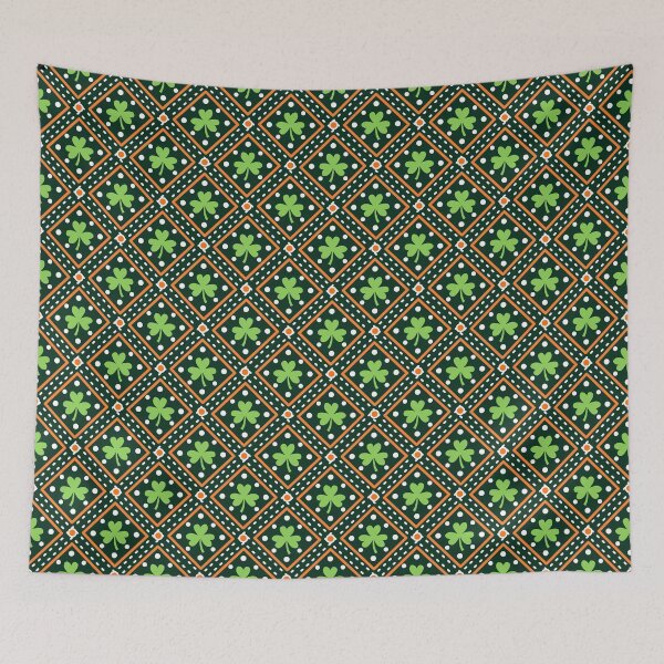 Item preview, St Patrick's Day themed Shamrock Leaves Pattern designed and sold by mrhighsky.