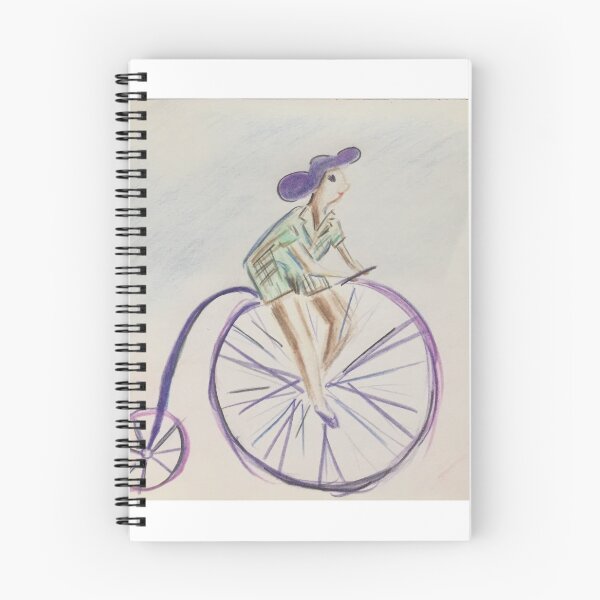 Item preview, Vintage pin up cartoon penny farthing designed and sold by poonspoon.
