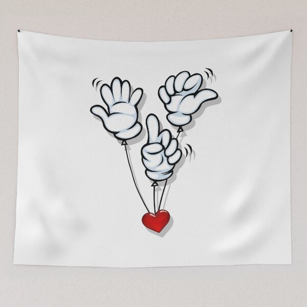 Item preview, Happy cartoon hand balloons. Celebration. Party time! designed and sold by studiohfy.