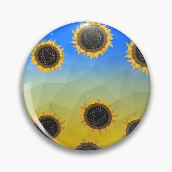 Item preview, Ukraine yellow blue geometric mesh Sunflowers pattern 2 designed and sold by PLdesign.