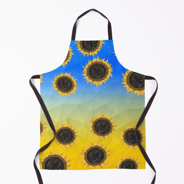 Item preview, Ukraine yellow blue geometric mesh Sunflowers pattern 2 designed and sold by PLdesign.