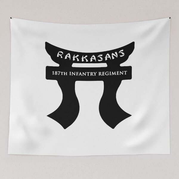 Item preview, 187th Infantry Regiment Rakkasans Skull Veteran designed and sold by RedFoxbyMasha.