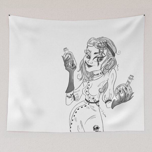 Item preview, Mad Scientist - Black & White designed and sold by Eighty-Sixed Art.