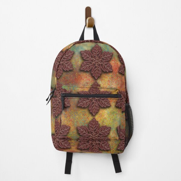 Item preview, Multiple leaves forming flowers on a brightly colored background designed and sold by XANTHIPPI.