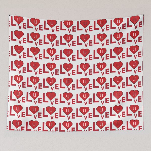 Item preview, Love U Red Heart Graphic Design designed and sold by Openspace2020.