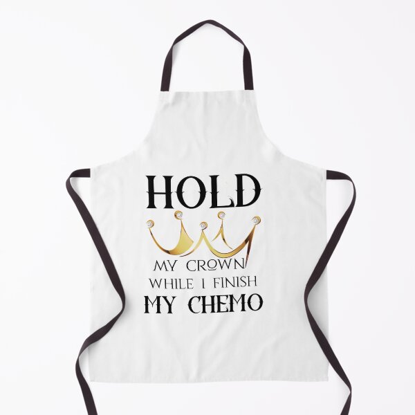 Item preview, Hold my crown while i finish my chemo Sticker for brave cancer patients gift for your awesome friend or relative who survived cancer designed and sold by GhostAmine.