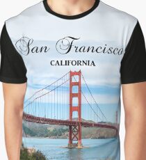 San Francisco, California - Golden Gate Bridge Graphic T-Shirt