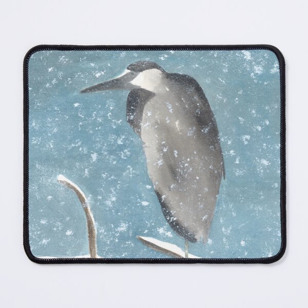Item preview, Great Blue Heron in Tree Snowy Winter Roosting Scene designed and sold by DeAnna Hickman.