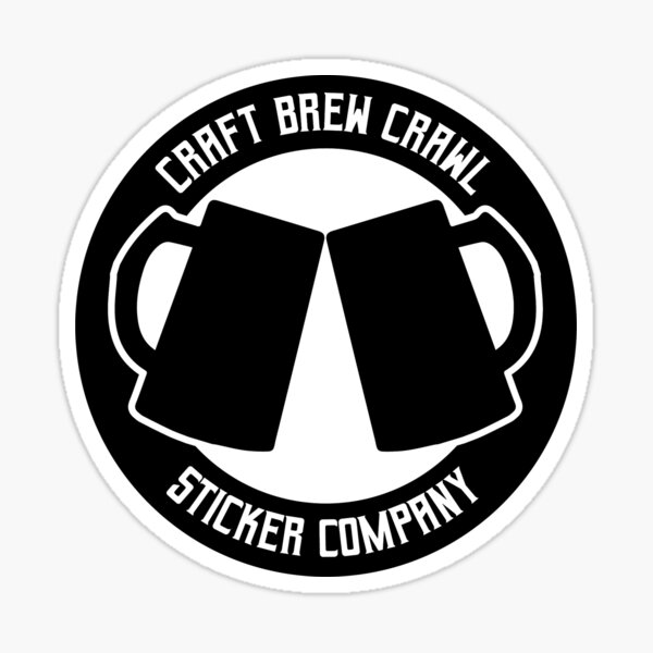 Item preview, Craft Brew Crawl Sticker Co. Sticker designed and sold by Craft Brew Crawl Sticker Co..