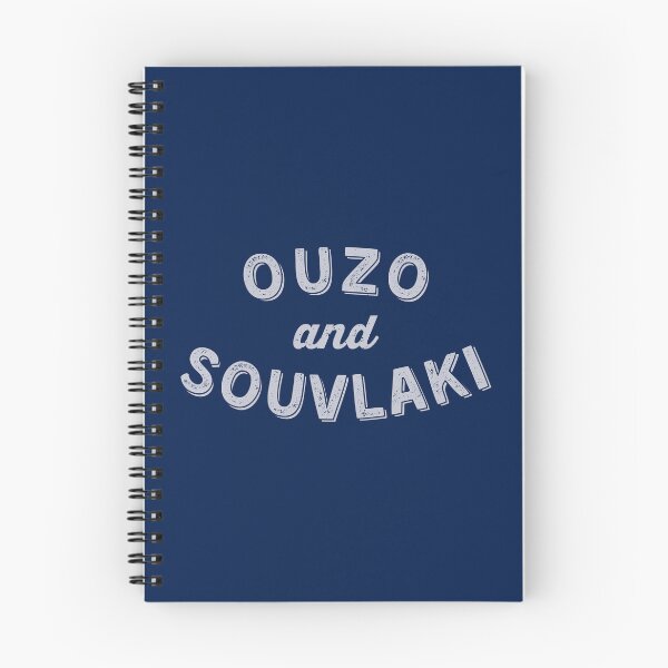 Item preview, Ouzo and Souvlaki: Funny Foodie Greek Vacation Souvenir designed and sold by Happy Puppy Print On Demand.
