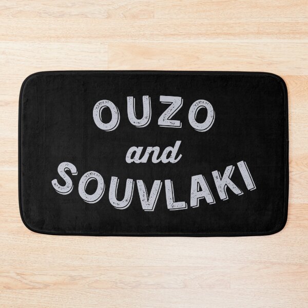Item preview, Ouzo and Souvlaki: Funny Foodie Greek Vacation Souvenir designed and sold by Happy Puppy Print On Demand.