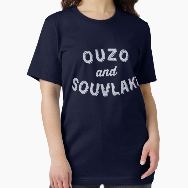 Item preview, Ouzo and Souvlaki: Funny Foodie Greek Vacation Souvenir designed and sold by Happy Puppy Print On Demand.