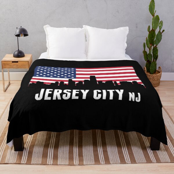 Item preview, American Flag Jersey City Skyline designed and sold by HannahDana.