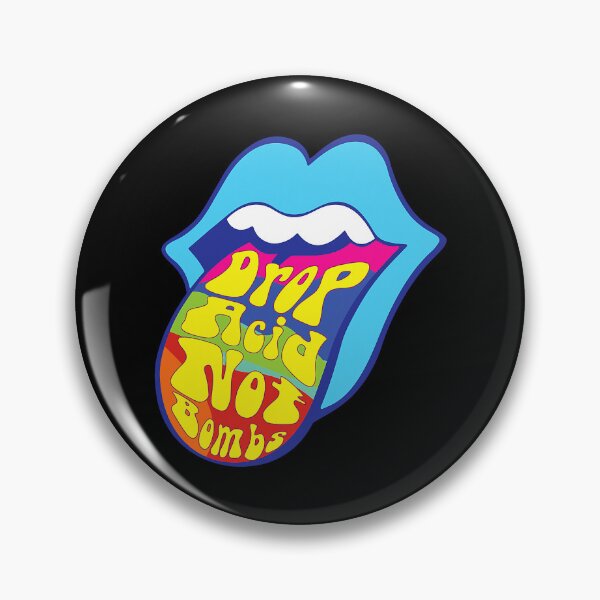 Item preview, Drop Acid Not Bombs Trippy Tongue LSD designed and sold by HannahDana.
