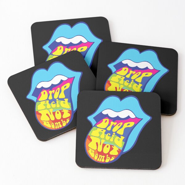 Item preview, Drop Acid Not Bombs Trippy Tongue LSD designed and sold by HannahDana.