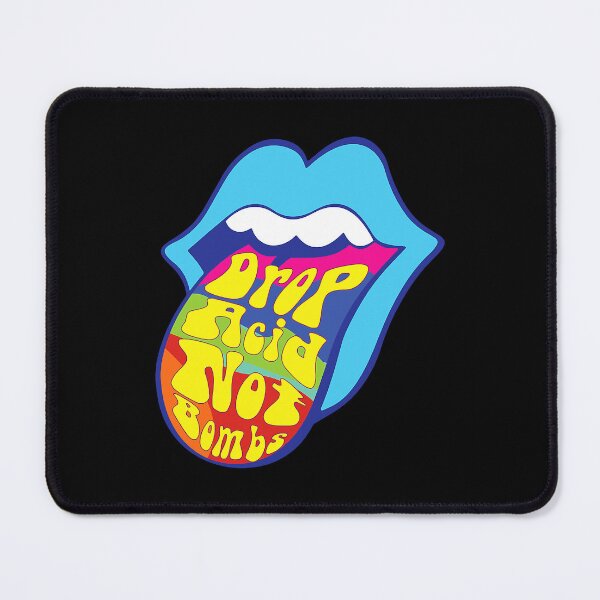 Item preview, Drop Acid Not Bombs Trippy Tongue LSD designed and sold by HannahDana.