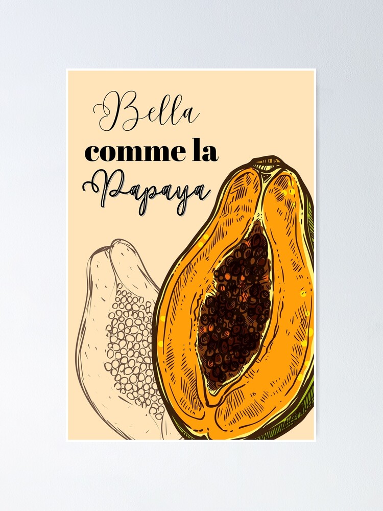 "Words Papaya" Poster by Soyabbie Redbubble