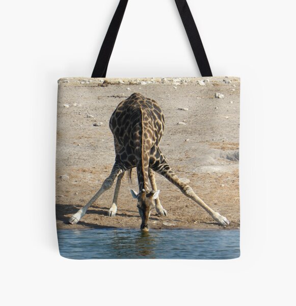 Giraffe All Over Print Tote Bag