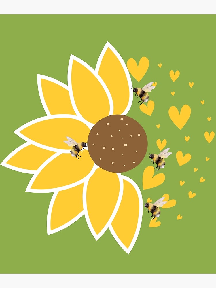 "Bee and Sunflower , Honey bee, Bee quotes," Poster by Stylishchoice