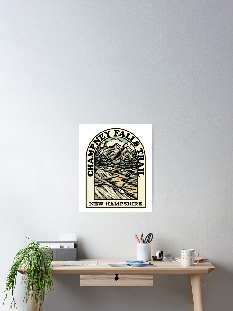 Imagen 2 de 3, Póster con la obra Champney Falls Trail New Hampshire hiking backpacking trail, diseñada y vendida por HalpinDesign.