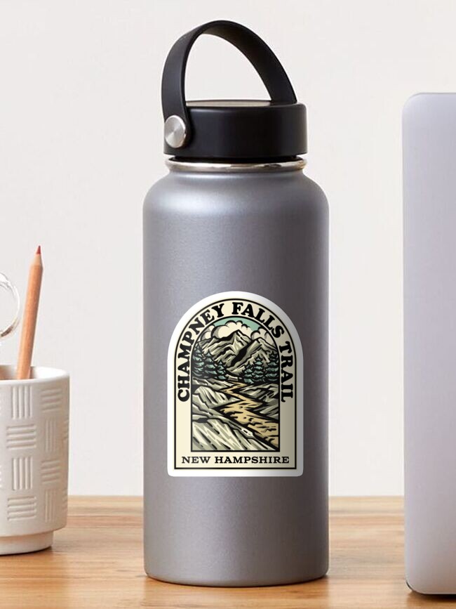 Imagen 1 de 3, Pegatina con la obra Champney Falls Trail New Hampshire hiking backpacking trail, diseñada y vendida por HalpinDesign.