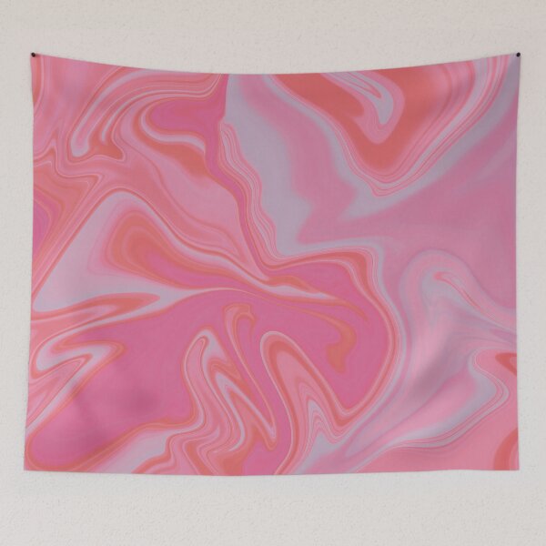 Item preview, Hot Summer Pink Orange Marble  designed and sold by Lucky-Town-Art.