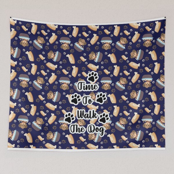 Item preview, Time To Walk The Dog Funny Dog Owner  designed and sold by Cuddlythopia.
